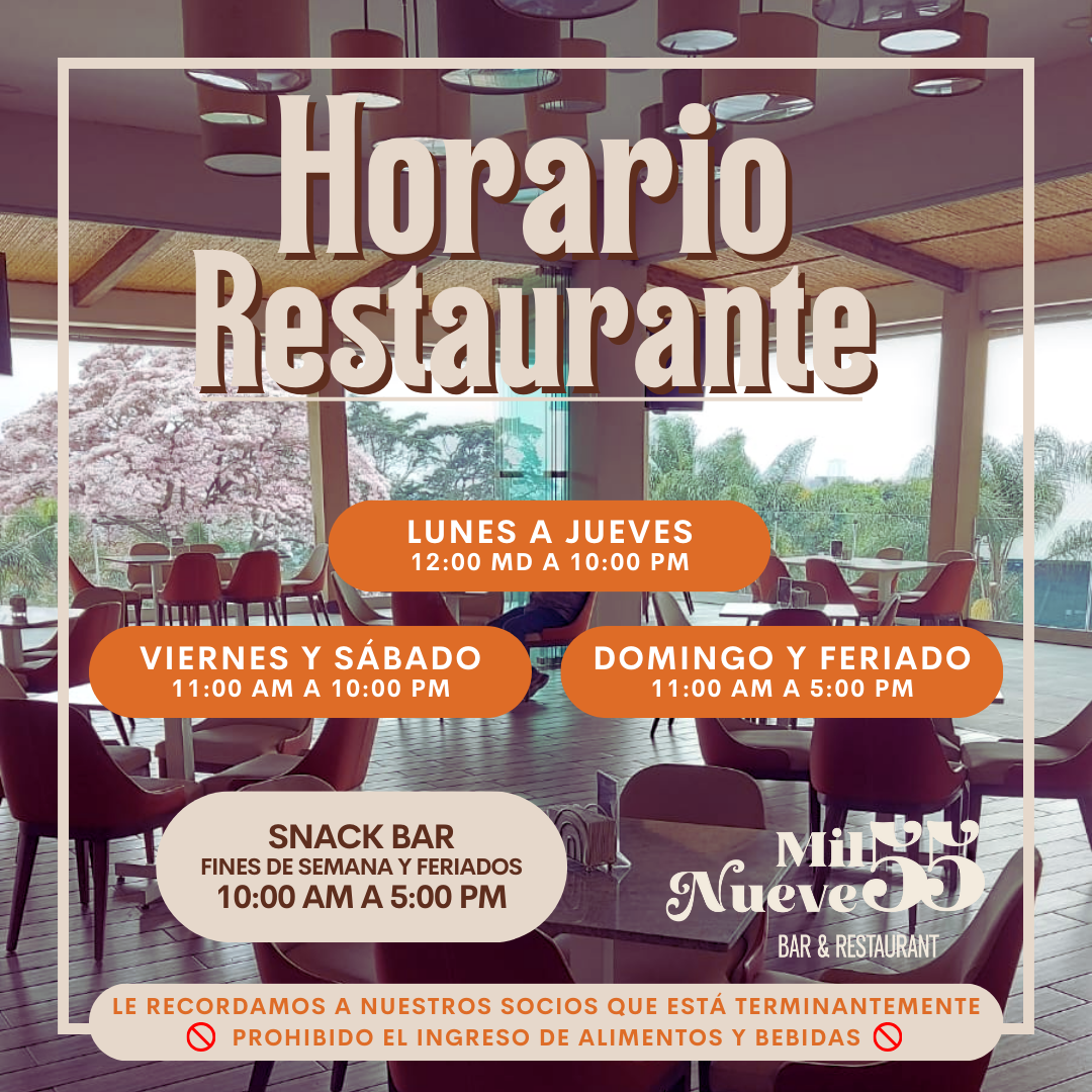 Horario Restaurante